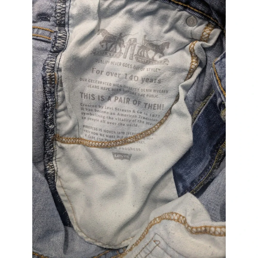 Levis 569 Loose Straight Jeans Light Wash Blue Denim Mens W34 L34